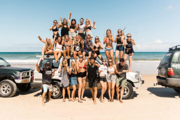 dropbear kgari adventures fraser island tour 4x4 hostel style east coast australia noosa rainbow beach rtw backpackers